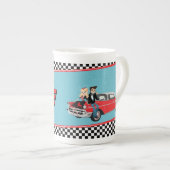 Diner Retro van 1950 - Diner Party Paper cup Porselein Kop (Voorkant rechts)
