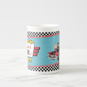 Diner Retro van 1950 - Diner Party Paper cup Porselein Kop (Voorkant)