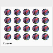 diner romance ronde sticker (Vel)