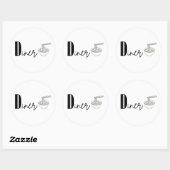 Diner Ronde Sticker (Vel)