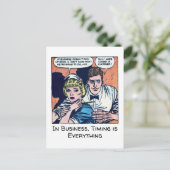  Diner Scene uit de jaren 50 Horror Comics Briefkaart (Staand voorkant)