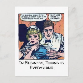  Diner Scene uit de jaren 50 Horror Comics Briefkaart