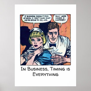  Diner Scene uit de jaren 50 Horror Comics Poster