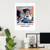  Diner Scene uit de jaren 50 Horror Comics Poster (Thuiskantoor)