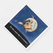 Diner servetten, Witch's Sweet Ride Servet (Hoek)