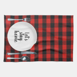 Diner setting op Buffalo Plaid Theedoek