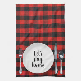 Diner setting op Buffalo Plaid Theedoek
