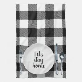 Diner setting op Buffalo Plaid Theedoek