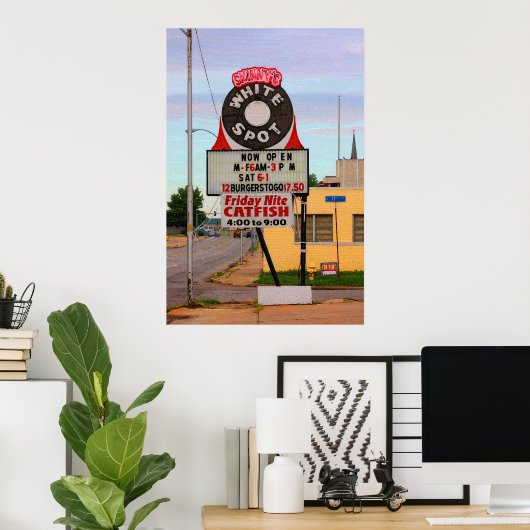 Diner Sign Print (Thuiskantoor)