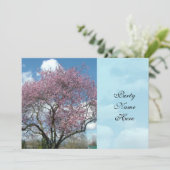 diner Spring cherry blossomeboom Kaart (Staand voorkant)