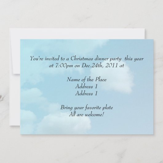 diner Spring cherry blossomeboom Kaart (Achterkant)