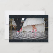 Diner stijl bruiloft paar RSVP (Voorkant)