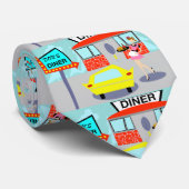 Diner Stropdas 1950 (Opgerold)