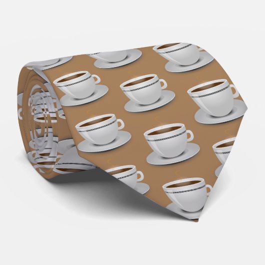 Diner Style Cup koffie Stropdas (Opgerold)