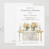 Diner Tafel repetitie diner Kaart (Voorkant / Achterkant)