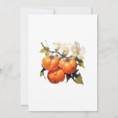 Diner ter herhaling van het kaki-bloemenhuwelijk kaart (Achterkant)