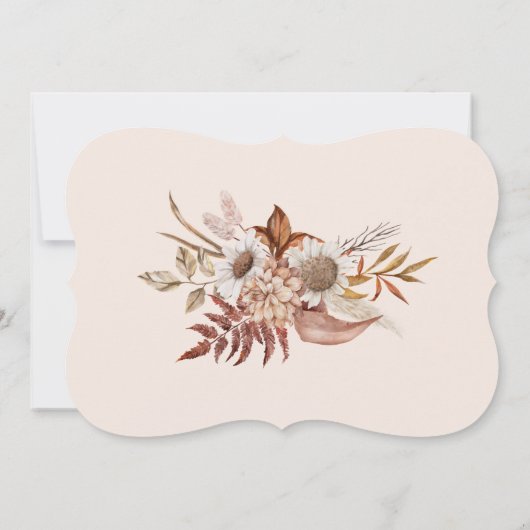 diner Thanksgiving herfstgebloedschap Kaart (Achterkant)