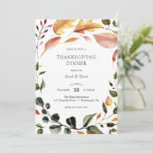 diner Thanksgiving Kaart (Staand voorkant)