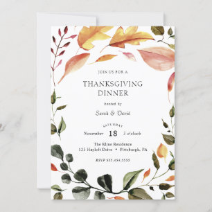 diner Thanksgiving Kaart