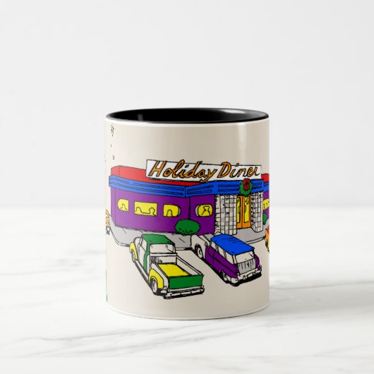 Diner Two-Tone Coffee-Mok Tweekleurige Koffiemok (Center)