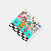 Diner uit 1950 | Handen voor paren Servet (Hoek)