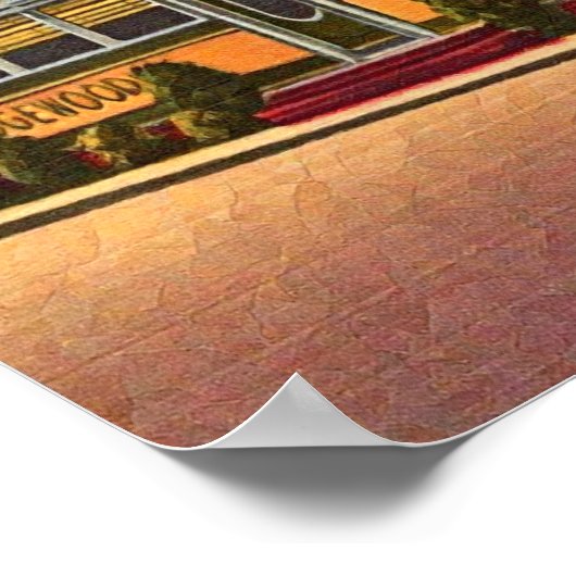 Diner uit 1950 poster (Hoek)