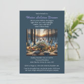 Diner uitnodiging Winterzonnewende Bosland (Staand voorkant)
