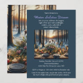 Diner uitnodiging Winterzonnewende Bosland (Voorkant / Achterkant)