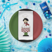 diner van het Italiaanse chef-kok-bord Papieren Bordje (Feest)