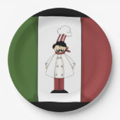 diner van Spaghetti Italiaans bord papier van de c (Voorkant)