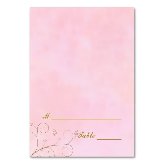 Diner Viering Tafel Plaats Kaarten | Roze set (Voorkant)