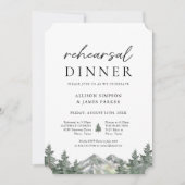 Diner voor de bruiloefening op Pine Tree Forest Mo Kaart (Voorkant)