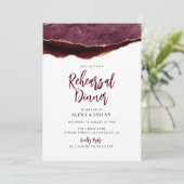 diner voor de heroefening van burgundy en goud kaart (Staand voorkant)