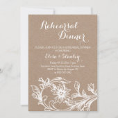  diner voor de heroefening van de witte bruiloft kaart (Voorkant)