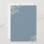 diner voor de herrepetitie van de stoffelijke blau kaart (Achterkant)