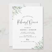 diner voor de herrepetitie van dusty blue en green kaart (Voorkant)