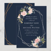 diner voor de marineserie en de bloesse zilverrepe kaart (Voorkant / Achterkant)