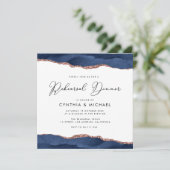 diner voor de repetitie van marineschok en roos go kaart (Staand voorkant)