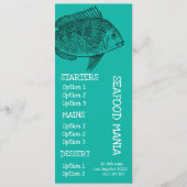 diner voor zeevruchten menu (Voorkant)