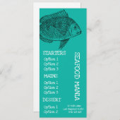 diner voor zeevruchten menu (Voorkant / Achterkant)