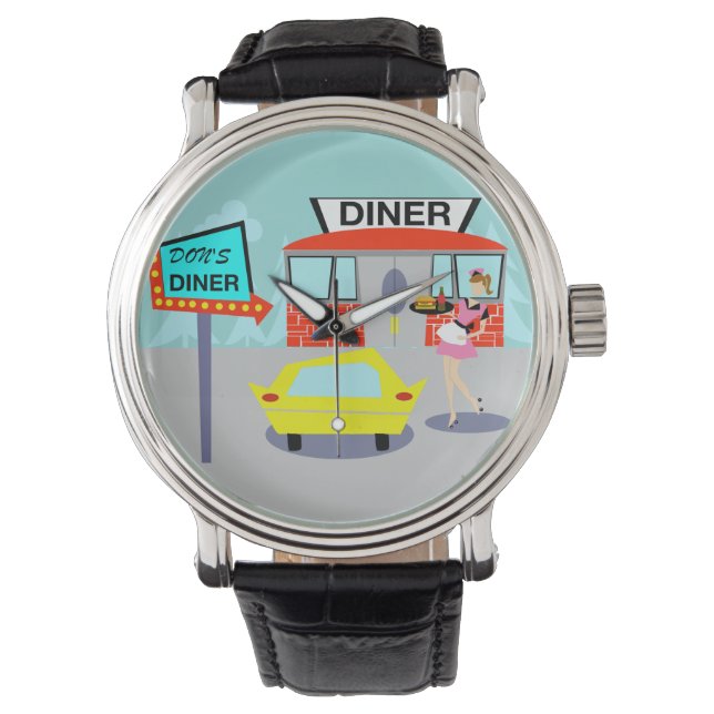 Diner Watch uit 1950 Horloge (Voorkant)