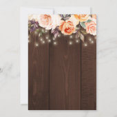 diner waterverf florale Thanksgiving Kaart (Achterkant)