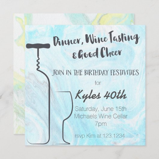 Diner, wijntest en Good Cheer (Voorkant / Achterkant)