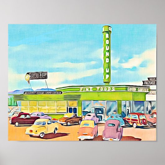 Diner-winkel 1940 poster (Voorkant)