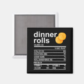 Dinerbroodjes Voedingsfeiten Kleding Grappige Than Magneet (Voorkant / Achterkant)