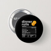 Dinerbroodjes Voedingswaarde Feiten Kleding Grappi Ronde Button 5,7 Cm (Voorkant /achterkant)