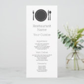 Dinerdecoratie, Restaurant Slimline Menu (Staand voorkant)
