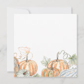 Dinerfeest in de herfst kaart (Achterkant)