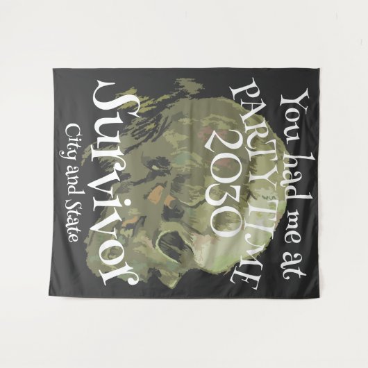 Dinerfeest Vakantie 2024 Cocktail Wijn Kaas Wandkleed (Voorkant (horizontaal))