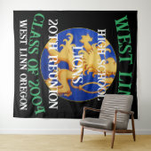 Dinerfeest Vakantie 2024 Cocktail Wijn Kaas Wandkleed (In Situ (horizontaal))